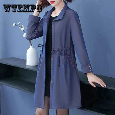 Ветровка, женское осеннее пальто средней длины, женский весенне-осенний топ среднего возраста