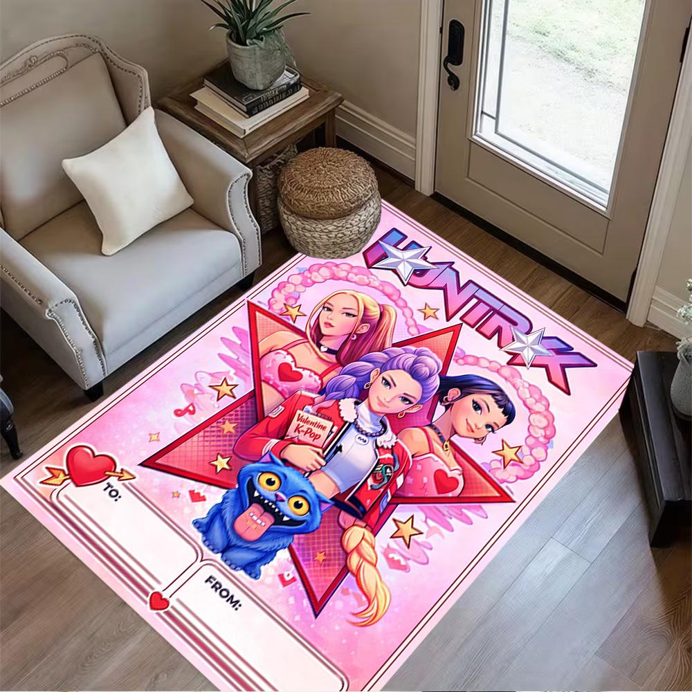 Neon Dreams: Future Fashion Area Rug Perfect for Bedrooms Kitchen Game Room Hallway Antislip Carpet Office home decor