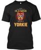 Old Man With A Yorkie Never Underestimate An TTshirt Made In USA Size S To 5XL