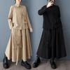 Dimanaf Большие размеры 2025 Весна Юбки Костюмы Женские Однотонные Комплекты Костюмы Свободные Блузки Рубашки Длинные Юбки Повседневная Одежда