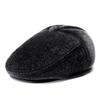 Mink Hair Forward Hat Men's Autumn and Winter Cap Grandpa Casual Versatile Velvet Thermal Hat