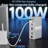 13-in-1 USB-C Docking Station with 4K HDMI-compatible Display VGA 100W PD Gigabit Ethernet Audio & SD/TF Card Reader for MacBook