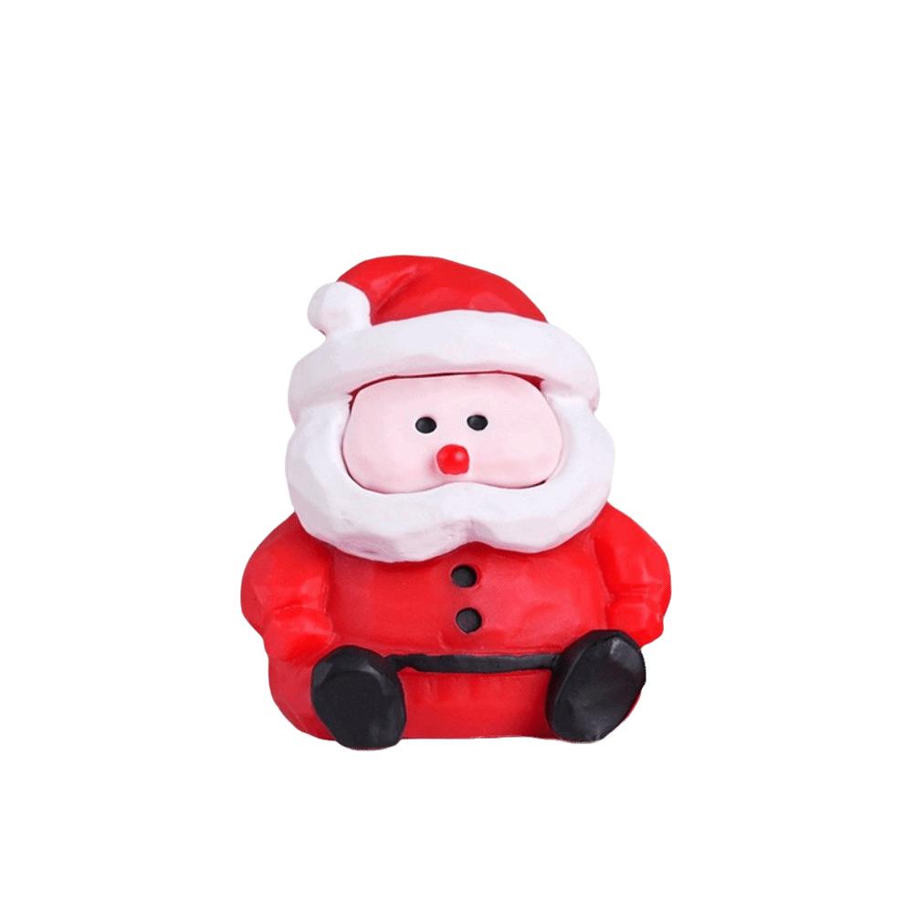 Cute Christmas Decorations Small Size Miniature Ornaments Mini Resin Figurines Fairy Garden