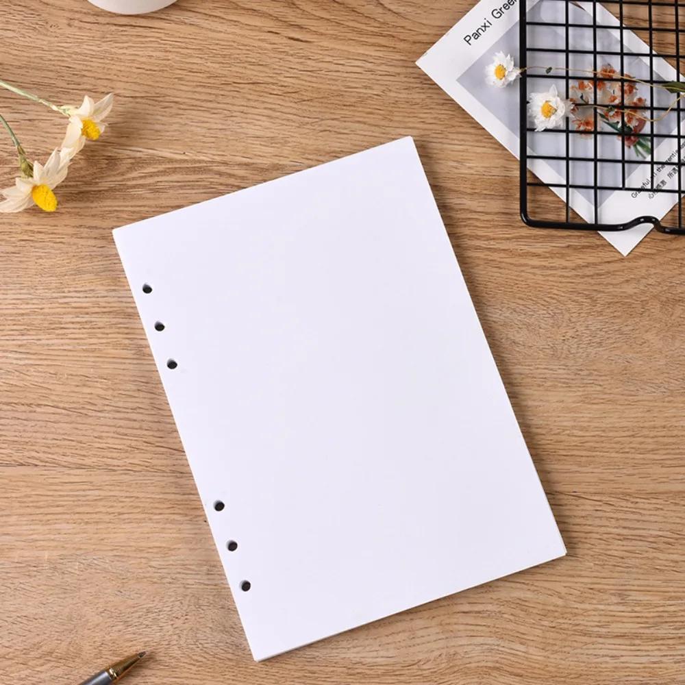 A4 A5 A6 White Release Paper Sticker Organizer Reusable Loose Leaf Storage Book 40 Sheets 6 Holes Stickers Collecting Album