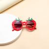 Strawberry Children'S Sunglasses Sunscreen Sunglasses Cartoon Decorative Toys Fresh And Sweet Party Girls Glasses