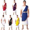 Men Halloween Ancient Greek Roman Toga Adults Retro Gold Cosplay Costume Long Robe Carnival Theme Party Fancy Dress Outfits