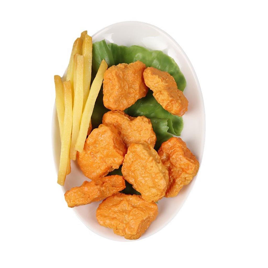 Pack of 6 Artificial Fake Chicken Artificial Chicken Nuggets Realistic Fried Chicken Models Great for Kitchen Display