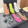 Fashion New Deisgner Candy Color Transparent Slippers Women Fluorescent Yellow Flip Flops Ladies Jandal Beach Shoes Flat Sandalias Mujer