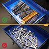 Wrench Organizer For Tool Box, 2 Pack Magnetic Wrench Holders With Handle, Includes FREE 10Mm Double-Ended Wrench, Storage For Tool Box Drawer, SAE &