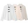 Spring 2025 Women's Bow Collar Loose Commuter Shirt