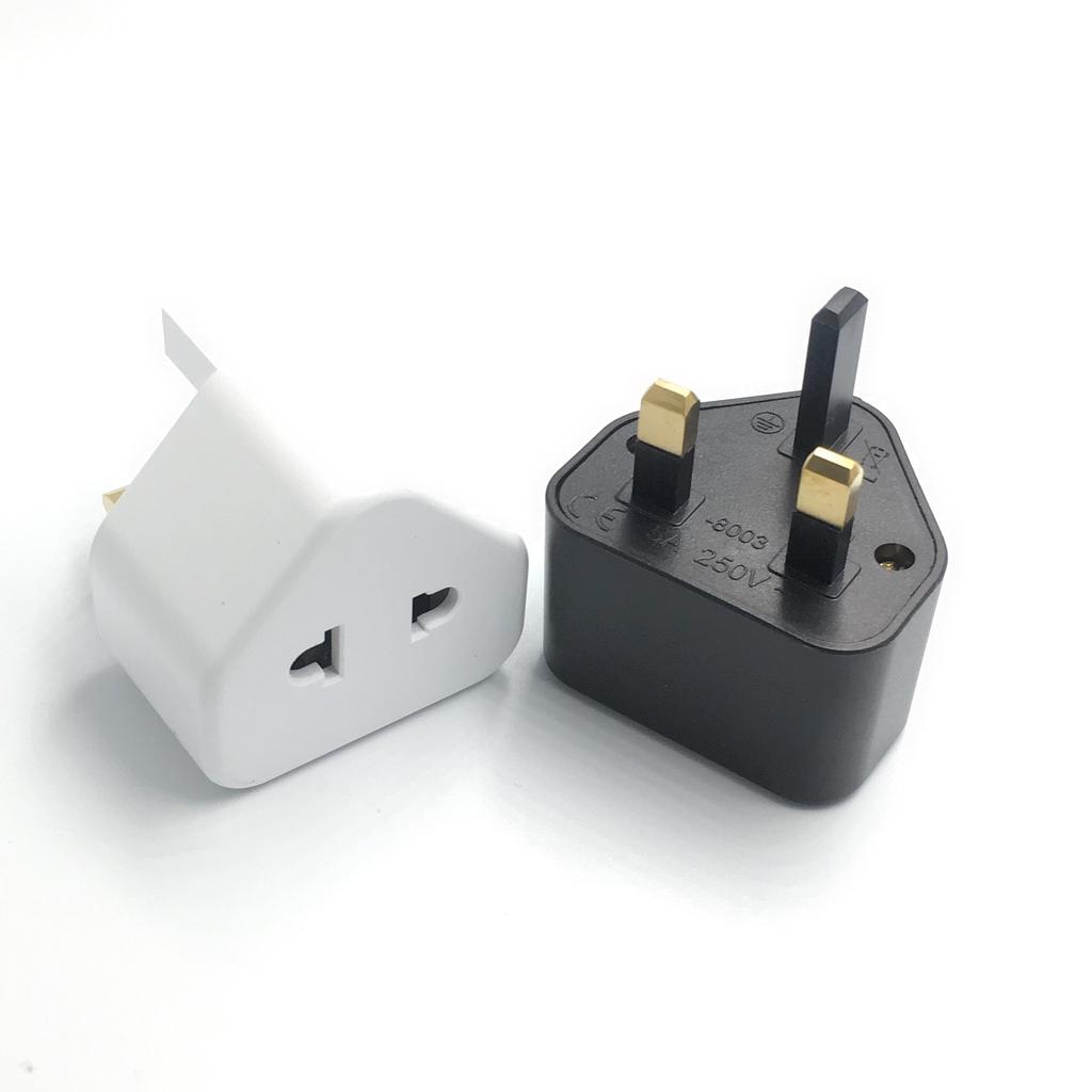 EU US 2 Pin To UK 3 Pin Plug AC Universal Adapter Travel Converter British G Type Standard Input Plug 5A Fuse