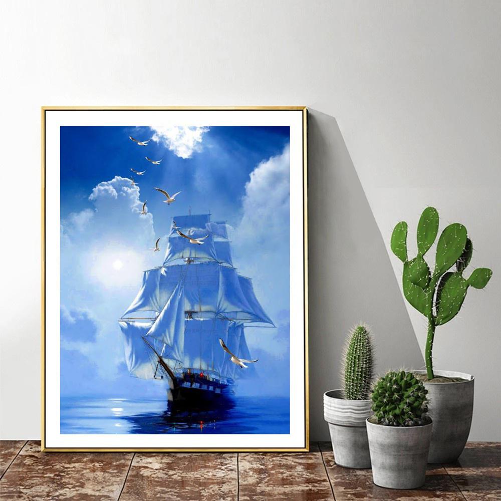 Алмазная картина Пейзаж Набор алмазных картин Рукоделие Наборы для алмазной живописи Полная дрель