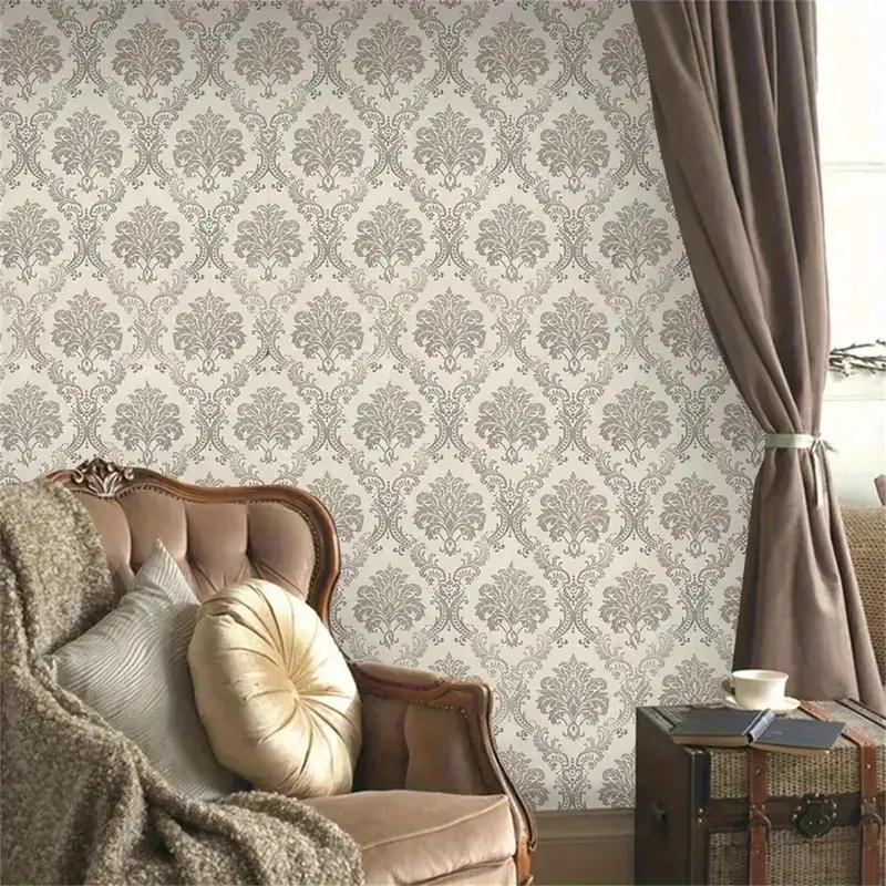 Европейский стиль Самоклеящиеся обои Водонепроницаемые Обои для гостиной Спальни Цветы Контактная бумага Наклейки для украшения дома