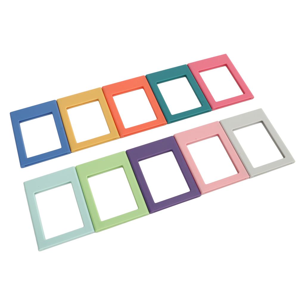 10Pcs 3 Inch Refrigerator Magnets Picture Frames Fridge Magnetic Photo Frame for File Cabinets Storage Cabinets