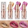 Shiny Lipstick Nourish Silky Fine Glitter Pearlescent Lipstick Texture Lightweight Long-lasting Waterproof Lipstick Lip Make Up for Woman
