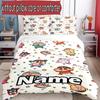 3pcs Duvet Cover Set (1*Duvet Cover + 2*Pillowcase, Without Core), Custom Name Crayon Shin Pattern Bedding Set, Home Bedroom Decor Gift
