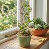 Hollow Out Character Silhouette Plant Stand Iron Garden Plant Trellis  Balcony Garden