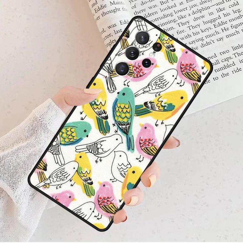 Colorful Parrots Phone Case For Samsung Galaxy S25 S23 S30 S8 S21 S20 FE S24 S22 Note 10 20 S8 Plus lite Ultra