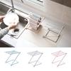 Folding Towel Stand Rack Kitchen Washing Cloth Draining Plastic Organizer Shelf