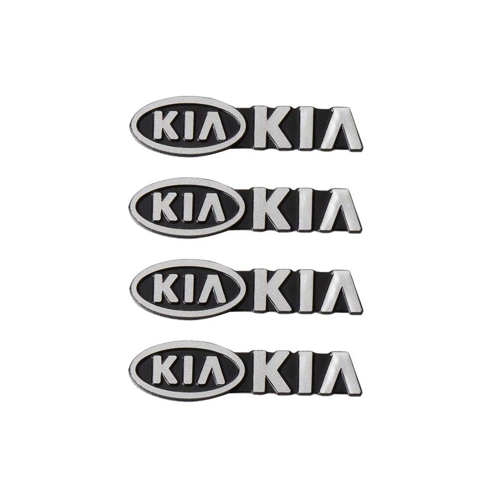 2/4Pcs Car Aluminum Emblem Audio Speaker Badge Sticker For KIA Sportage Ceed Sorento Cerato Optima Picanto Rio Soul K5 K3 K2 MP2