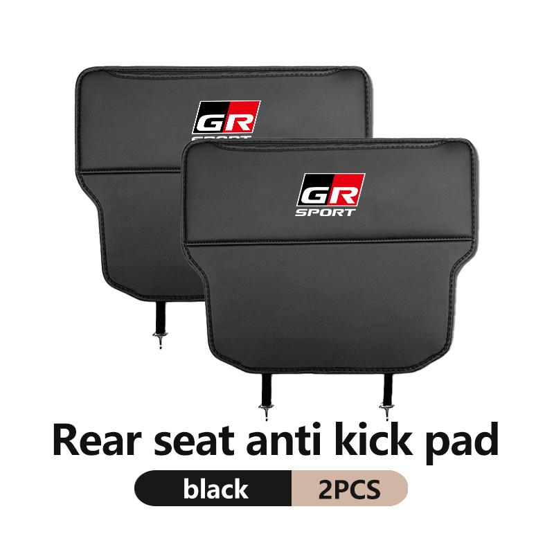 svagd6 Car Interior Seat Back Anti Child Kick Protector Pad Auto Storage Accessories For Toyota GR Sport Crown RAV4 Yaris Land Cruiser