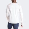 Adidas Adizero Letter Print Stitch Decoration Round Neck Long Sleeve T Shirt Men Tops White IL9070