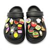 20Pcs Cartoon Drink Ice Cream Fruit Series PVC Shoe Decoration Charms