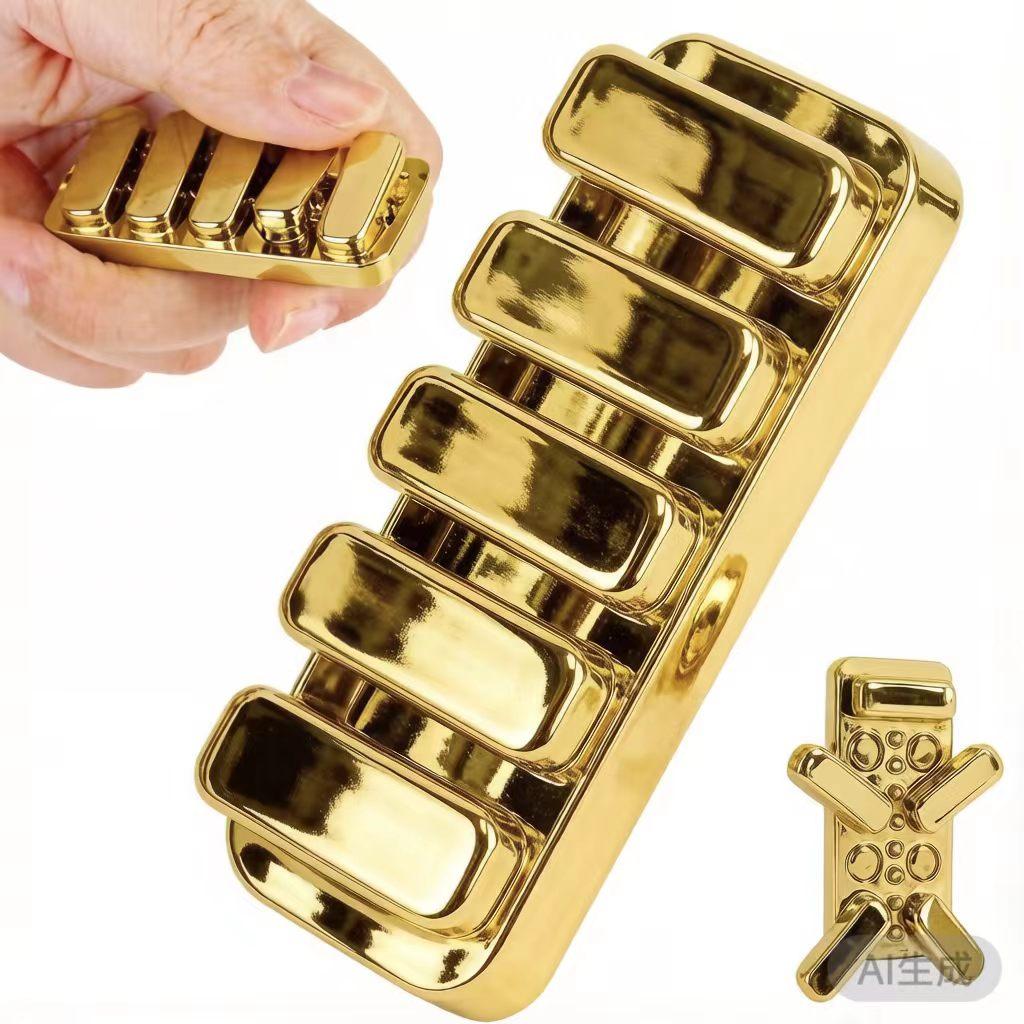Черные клавиши пианино Fidget Clicker Fidget Slider Autism ADHD Metal EDC Fidget Toys Office Desk Toys Anxiness Stress Relief Toys