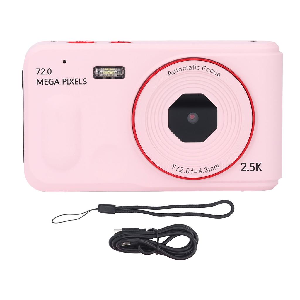 Цифровая камера 72MP 2.5K 16x Zoom Auto Focus Anti Shake 2.4-дюймовый экран портативная компактная камера для 