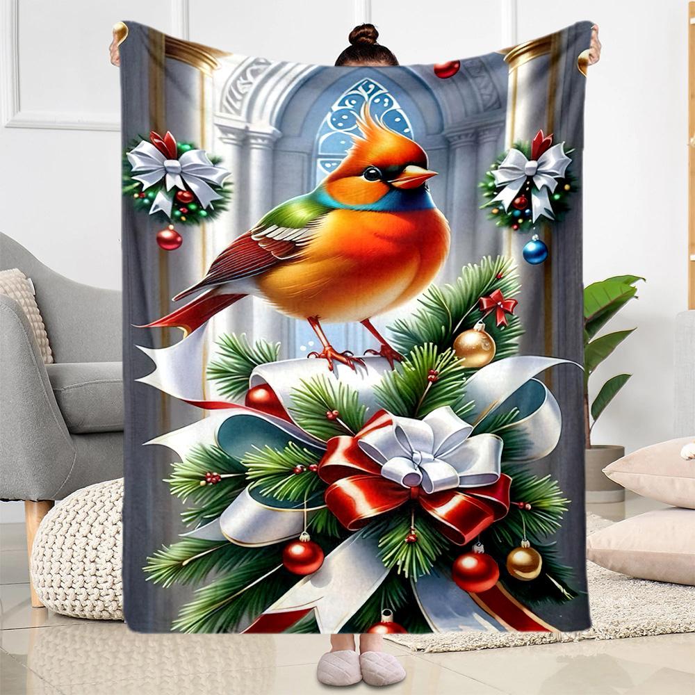 Christmas 82 Blanket Ultra-Soft Great for Couch Office Chair Bed Four Seasons Multipurpose Modern Style Perfect Gift for Relatives and Friends