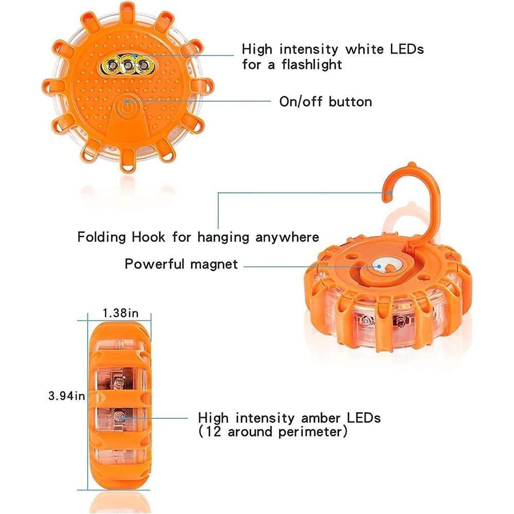 LED Strobe Flashing Warning Lights Flashing Beacons Car LED Road Flash New Emergency Light  Camping