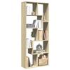 VidaXL Room Divider Shelf Sonoma Oak 67x25x161.5 Cm, Shelf, Bookcase, Storage Shelf, 858077