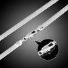 Vogue Серебряный Мужская Мода Женская Плоская Цепочка Змея Водонепроницаемая Мембрана Подарочные Украшения Ширина 6 мм