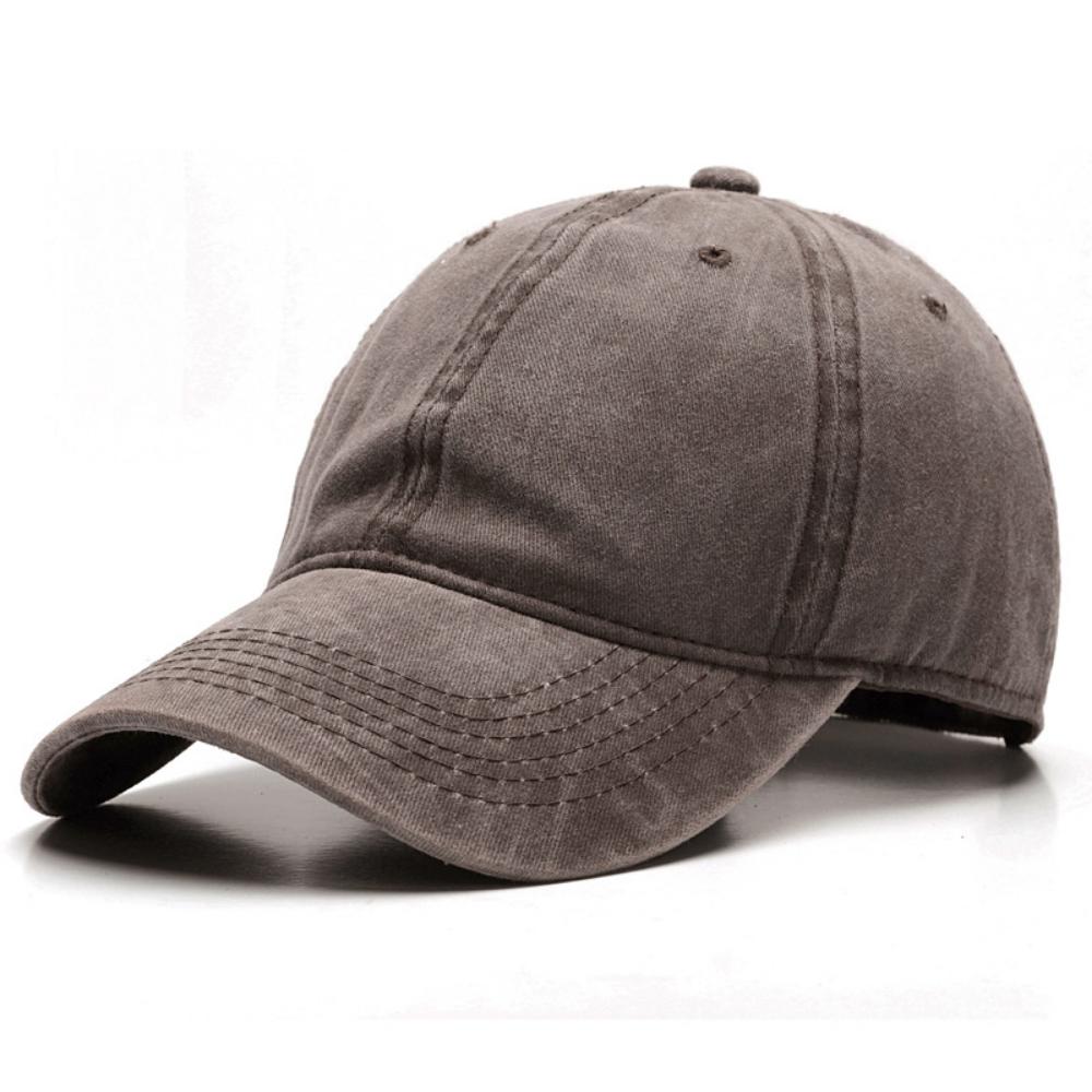 Retro Washed Baseball Cap - Suitable for Both Men and Women. Single- Soft Top. Adjustable Outdoor Casual Hat.