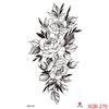 1PCS Waterproof Tattoos Temporary Tattoo Sticker Flowers Rose Body Tattoos for Women Art Arm Hand Tattoos Wolf Tiger Lion Painting Tatoos