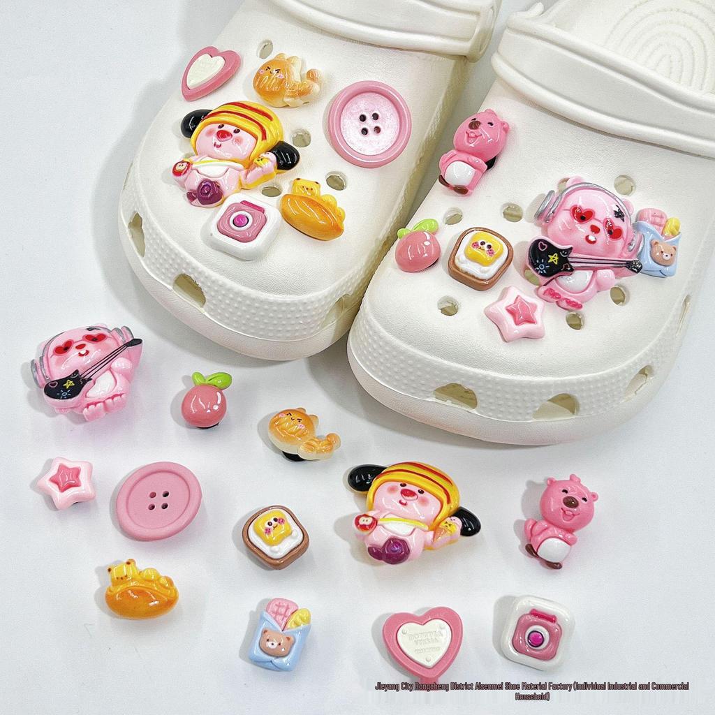 Cute Cartoon Shoe Charms: Kids' Croc Accessories, 3D Snap-On Flower Decorations for Boys & Girls