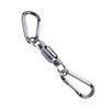 Magnetic Net Release Holder, Double Keychain Hook for Fly Fishing - Black