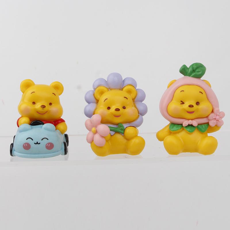 Sleepy Strawberry Bear Winnie the Pooh Claw Machine Toy Blind Box Gashapon Ornament