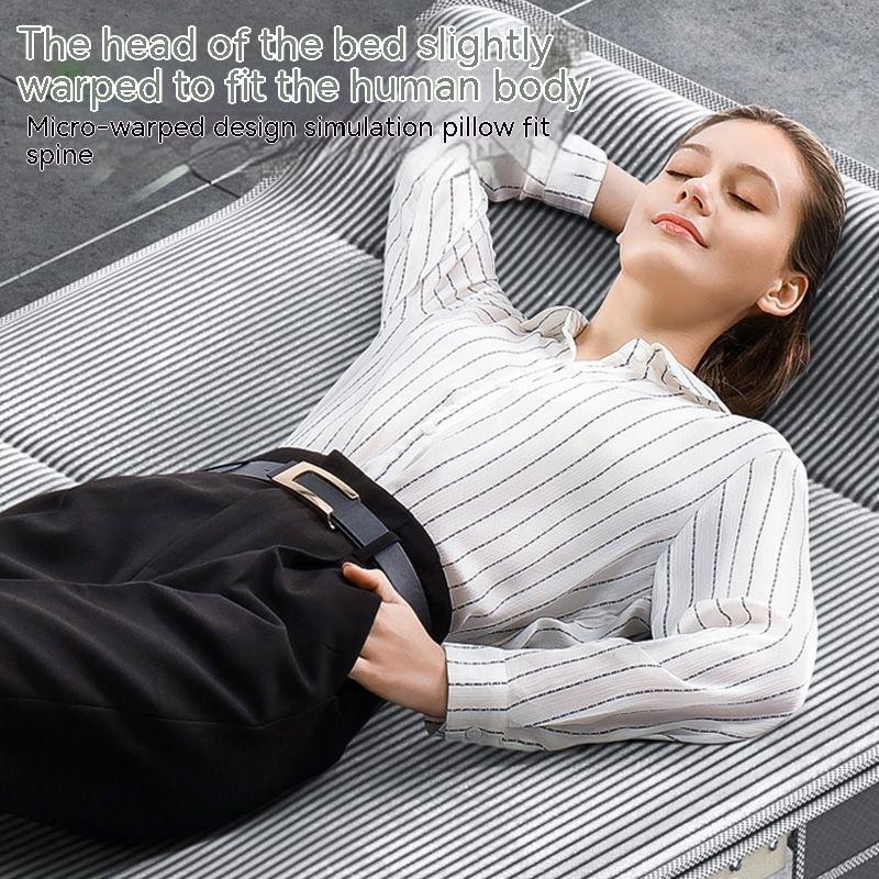 Складная кровать для офиса, обеденный перерыв, простой и портативный домашний эскорт, походная кровать, многофункциональное кресло