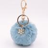 Bag Charm Pompom Pendant Fluffy Plush Ball Keyring Fashion Fur Ball Key Chain  Women Girls