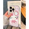 Cute Badminton Racket Cats for IPhone 16 Mobile Phone Case Apple 15 Protective Case