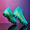 Professional Non Slip Football Boots Mens Football Shoes High Top FG/TF Grass Adult  Outdoor Futsal Court Football Boot for Men