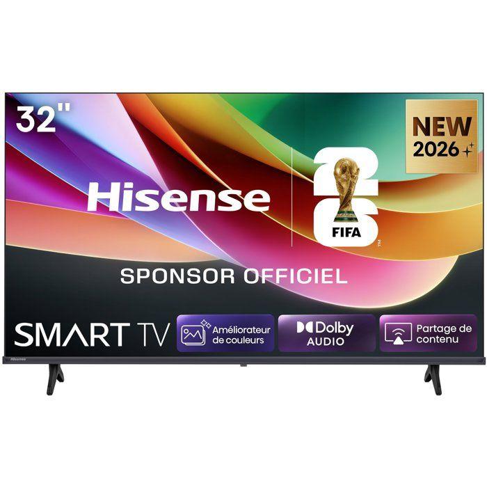 Hisense 32A4S - TV LED 32" (80 cm) - HD Ready 1366x768 - Smart TV - 2 HDMI 1.4 - WiFi