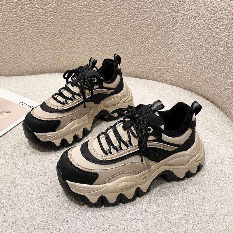 Женские модные кроссовки весна осень новые кроссовки для бега на открытом воздухе нескользящие износостойкие повседневные туфли кроссовки на платформе