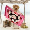 Pucca Beach Towel Super Soft Microfiber Quickdry Fabric Comfortable Lightweight Perfect for Traveling Yoga Camping and Swimming
