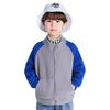 Girls and High No Sizes Kids' Jacket, Boys, Outerwear, Neck, Fluffy, Spring/Autumn, Hood, School/Kindergarten, 110-160 (160 Gray)