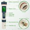 5-in-1 Water Tester Digital PH Tester High Precision Backlight Design Multifunctional Salinity Meter With Temperature for Pools