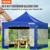 10 x 10 FT Pop Up Canopy Tent, Outdoor Patio Gazebo Tent with Removable Sidewalls and Wheeled Bag, UV Resistant Waterproof Instant Gazebo Shelter for