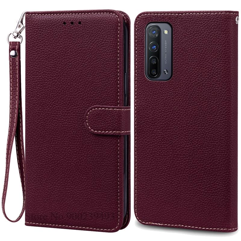 Для OPPO Find X2 Lite Чехол Кошелек Кожаный Чехол-книжка Для OPPO Find X2 Lite Чехол-книжка Чехол для телефона Coque Fundas Shell