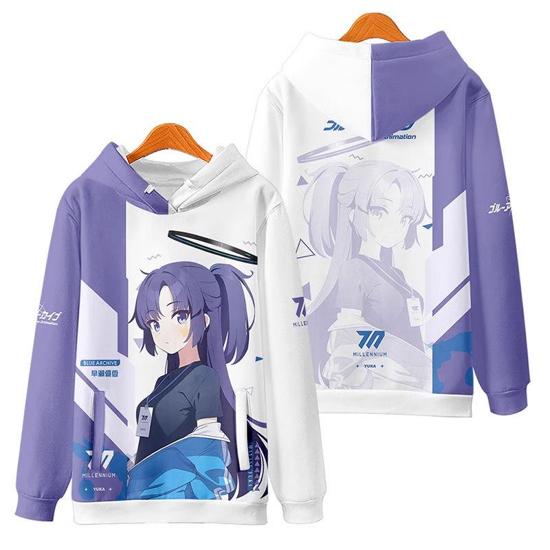 Детская 3D-толстовка с капюшоном с аниме-принтом, модная, повседневная и удобная толстовка для весеннего и осеннего сезонов